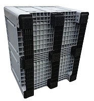 Plastový BIGBOX Champion 1200x1000x790 mm, plné stěny, 3 ližiny