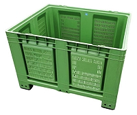 Plastový BIGBOX Champion 1200x1000x790 mm, perforovaný, 4 nohy
