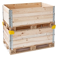 (obrázek pro) Plastový fixační roh na dřevěnou ohrádku palety