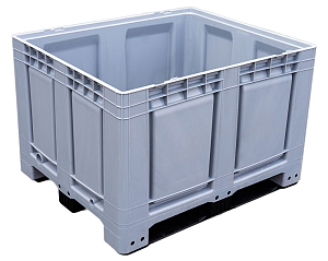 Plastový BIGBOX Champion 1200x1000x790 mm, plné stěny, 3 ližiny